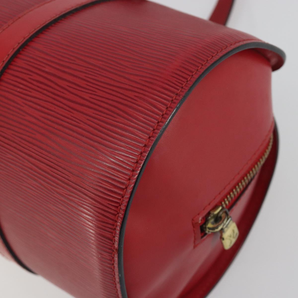 LOUIS VUITTON Epi Soufflot Hand Bag Red M52227 LV Auth 194739