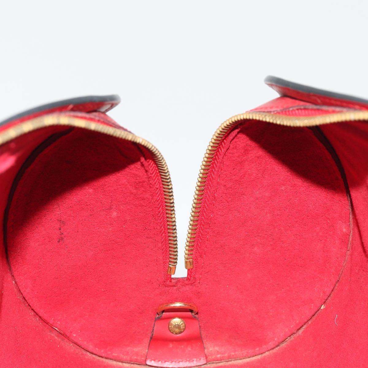 LOUIS VUITTON Epi Soufflot Hand Bag Red M52227 LV Auth 194739