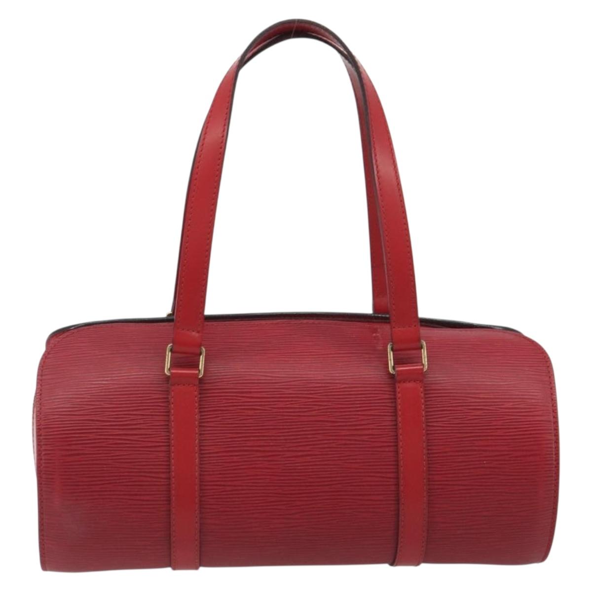 LOUIS VUITTON Epi Soufflot Hand Bag Red M52227 LV Auth 194739