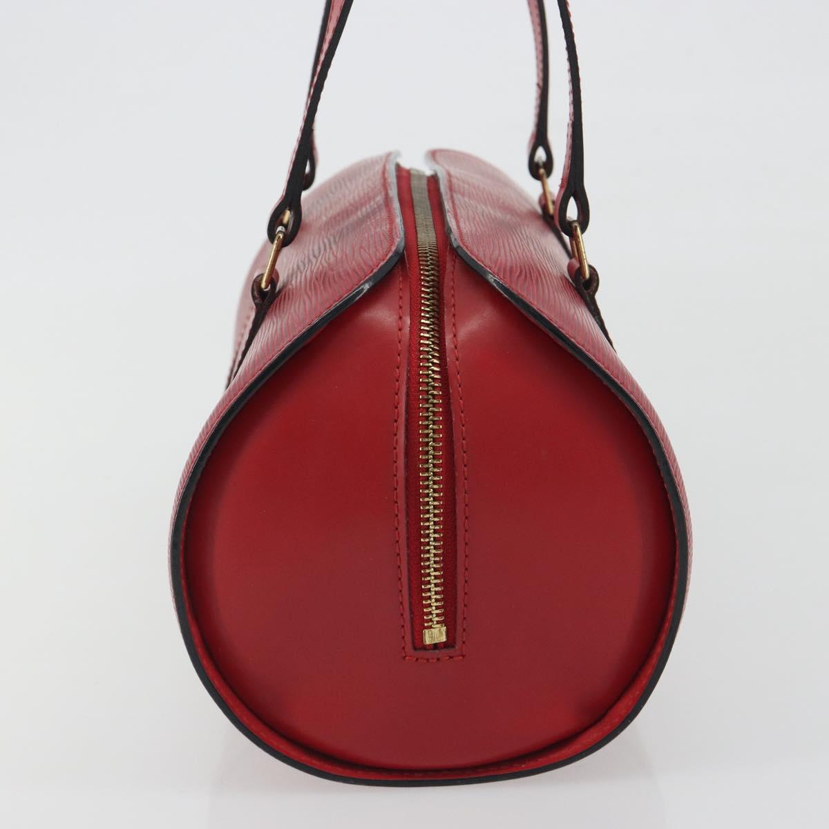 LOUIS VUITTON Epi Soufflot Hand Bag Red M52227 LV Auth 194739