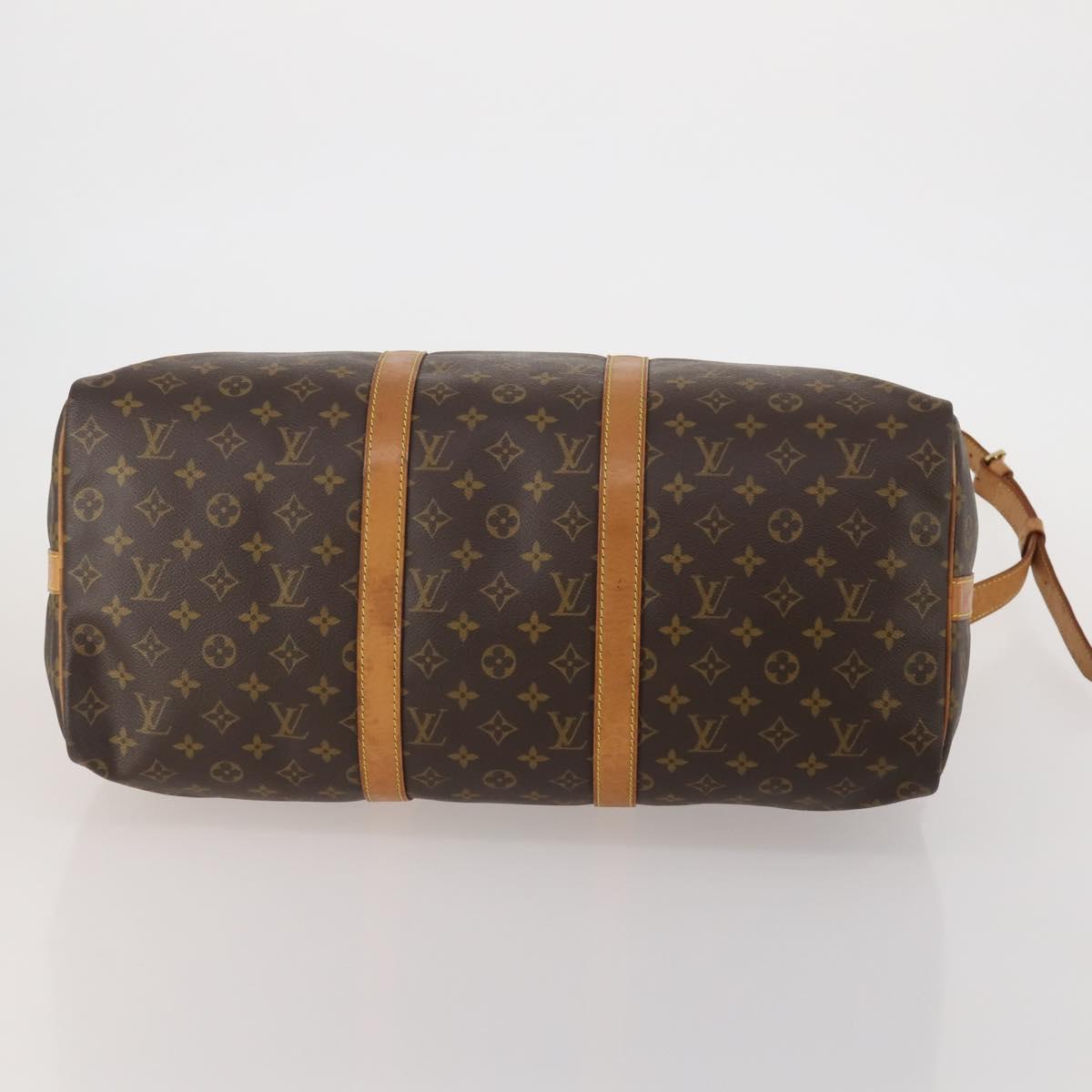 LOUIS VUITTON Monogram Keepall Bandouliere 45 Boston Bag M41418 LV Auth 194750
