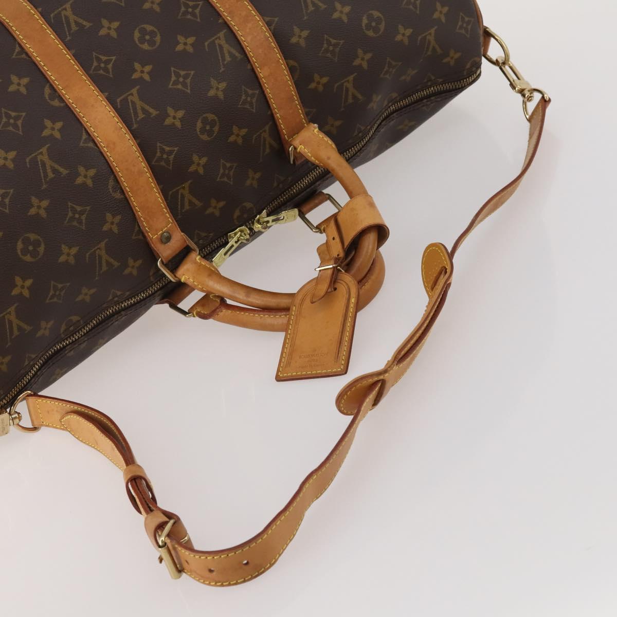 LOUIS VUITTON Monogram Keepall Bandouliere 45 Boston Bag M41418 LV Auth 194750