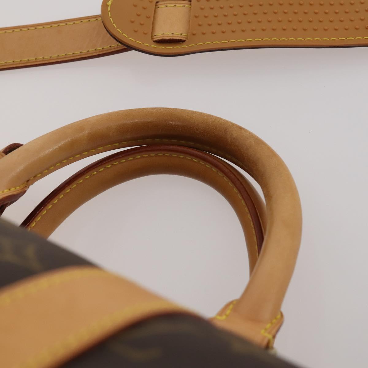LOUIS VUITTON Monogram Keepall Bandouliere 55 Boston Bag M41414 LV Auth 194752V