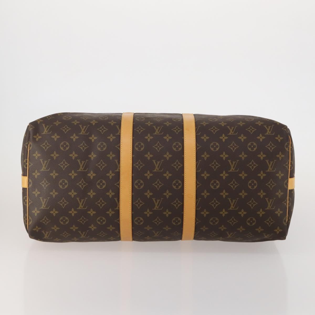 LOUIS VUITTON Monogram Keepall Bandouliere 55 Boston Bag M41414 LV Auth 194752V