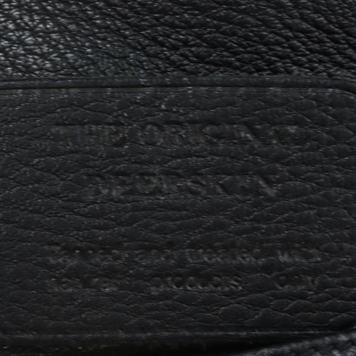 PRADA Shoulder Bag Vittero Dino Leather Black Gold Auth 194765M