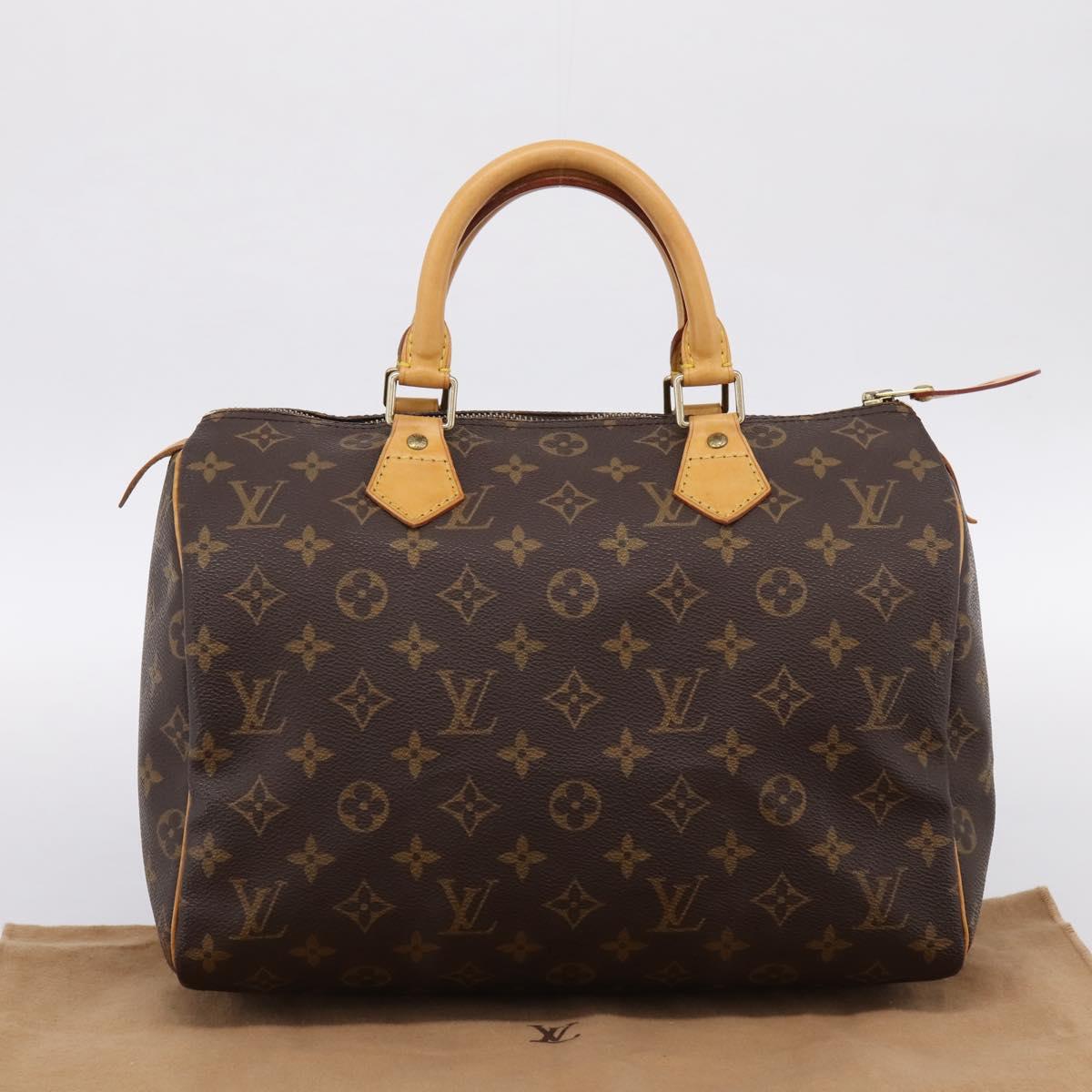 LOUIS VUITTON Monogram Speedy 30 Hand Bag M41526 LV Auth 194768V