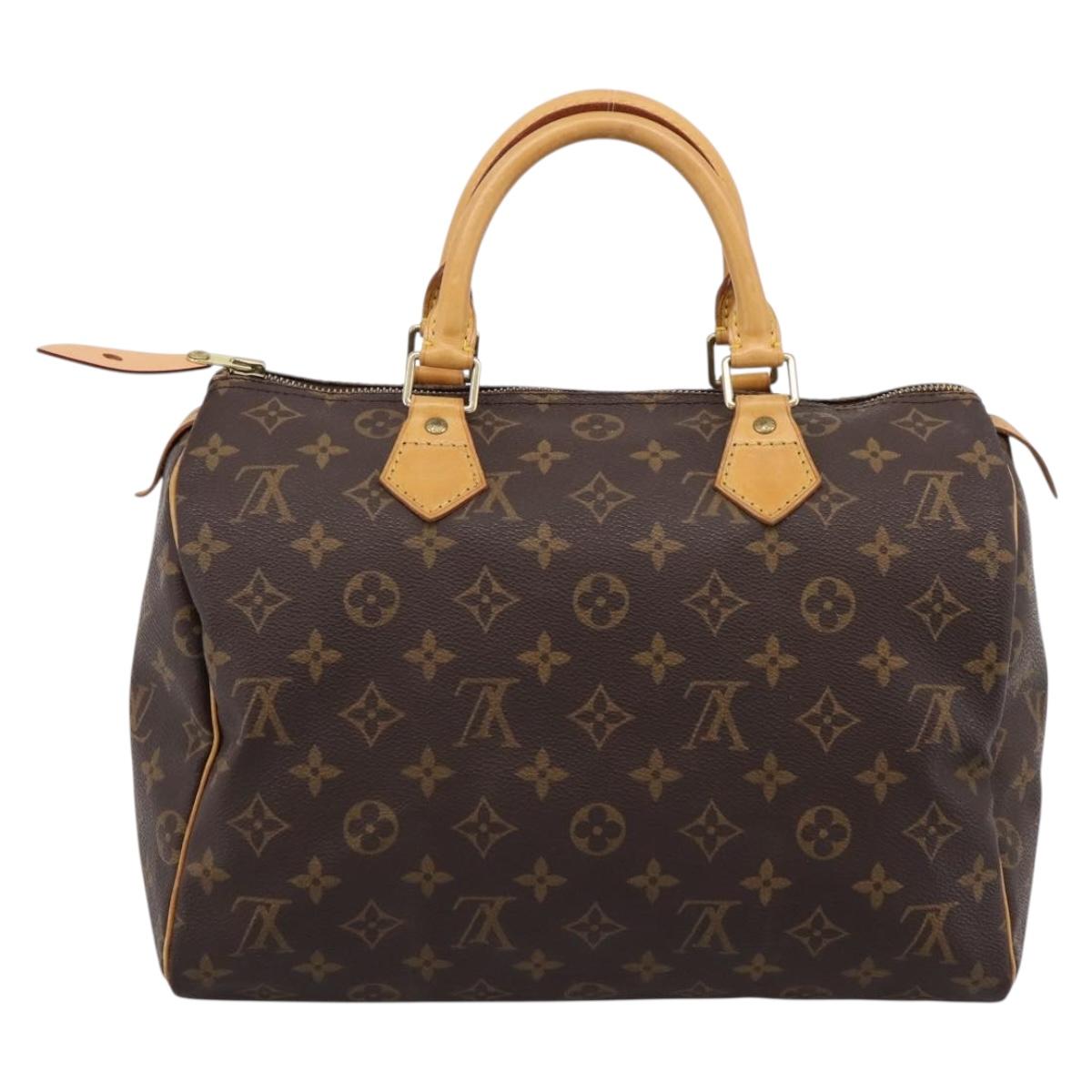 LOUIS VUITTON Monogram Speedy 30 Hand Bag M41526 LV Auth 194768V