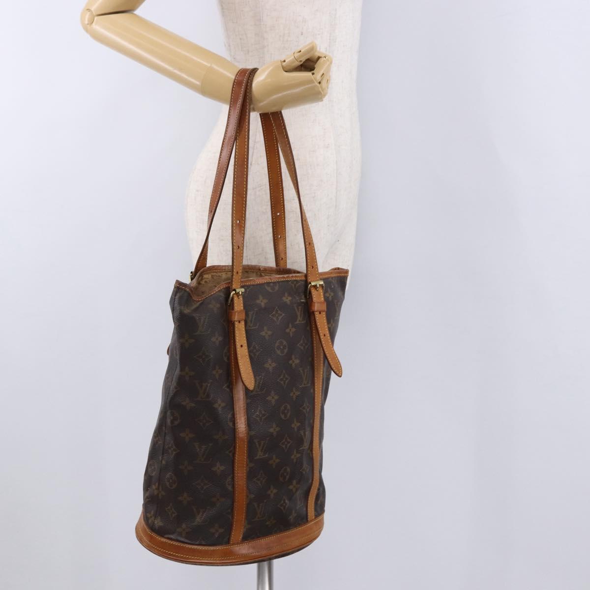 LOUIS VUITTON Monogram Bucket GM Shoulder Bag M42236 LV Auth 194770