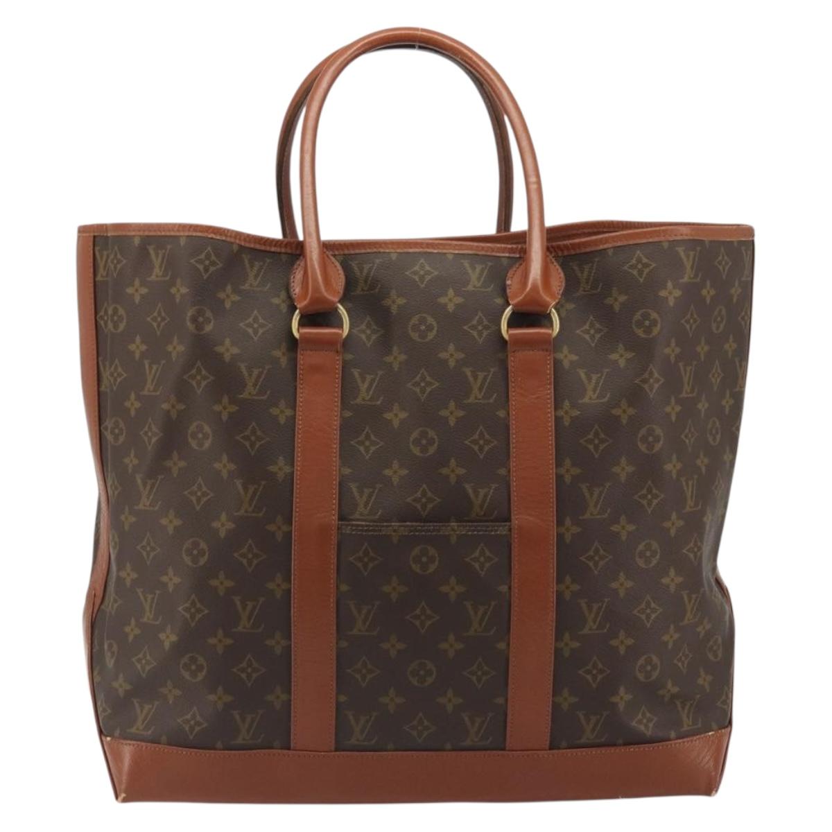 LOUIS VUITTON Monogram Sack Weekend GM Tote Bag M42420 LV Auth 194775