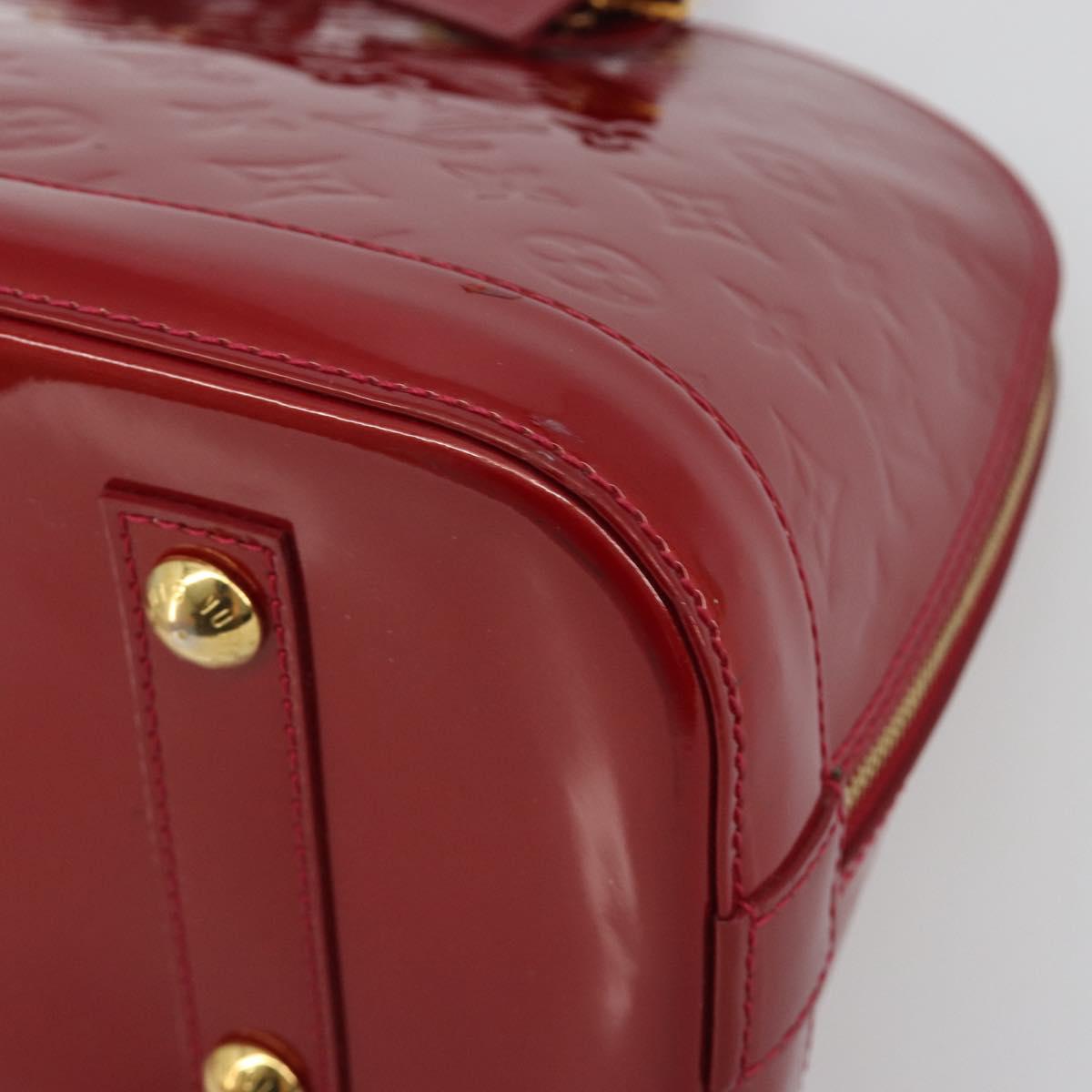 LOUIS VUITTON Monogram Vernis Alma PM Bag Rose Andian M91770 LV Auth 194781V