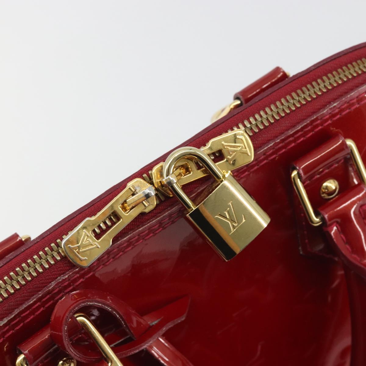 LOUIS VUITTON Monogram Vernis Alma PM Bag Rose Andian M91770 LV Auth 194781V