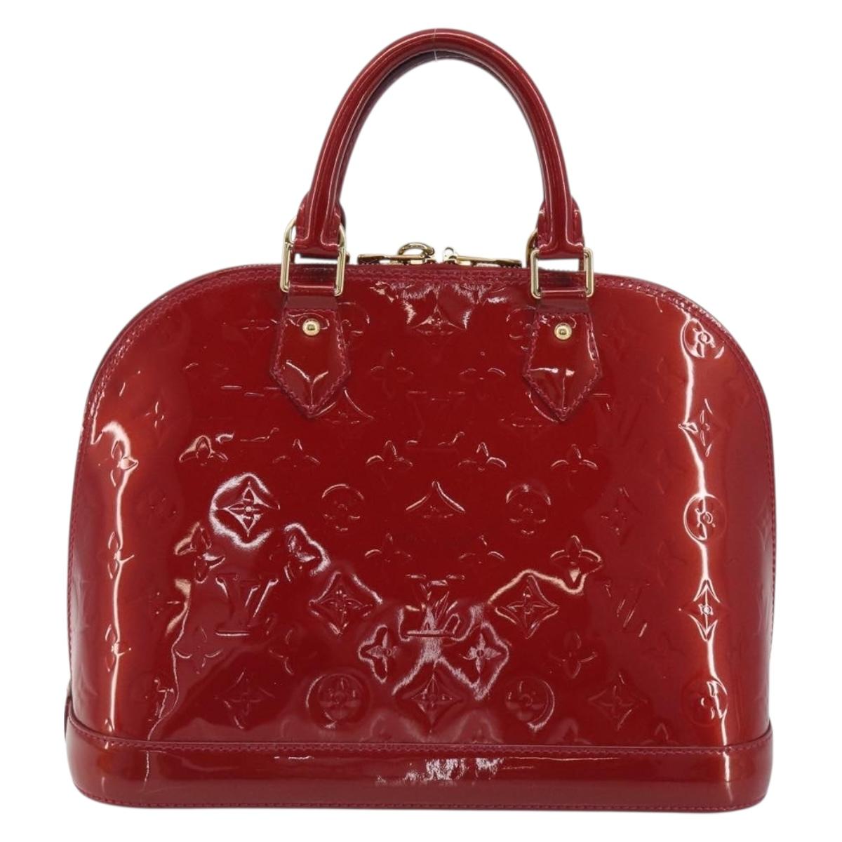 LOUIS VUITTON Monogram Vernis Alma PM Bag Rose Andian M91770 LV Auth 194781V
