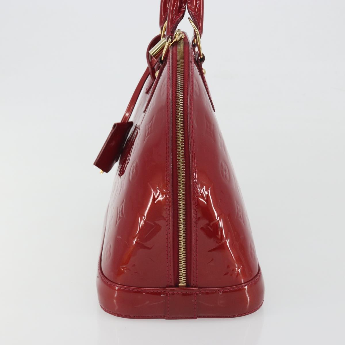 LOUIS VUITTON Monogram Vernis Alma PM Bag Rose Andian M91770 LV Auth 194781V