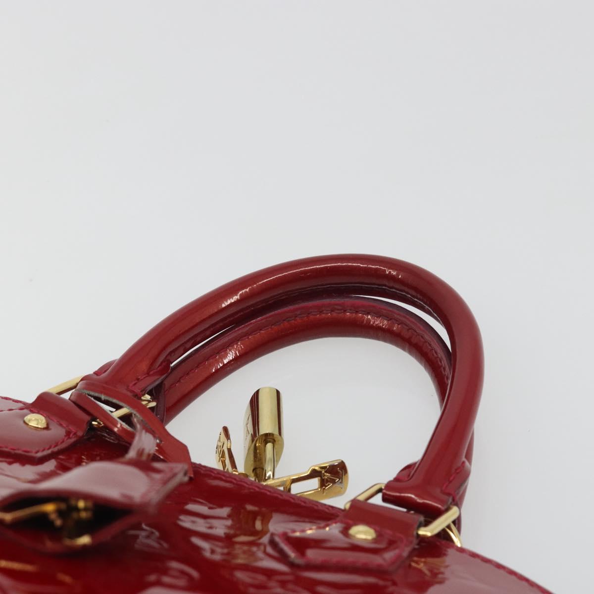 LOUIS VUITTON Monogram Vernis Alma PM Bag Rose Andian M91770 LV Auth 194781V