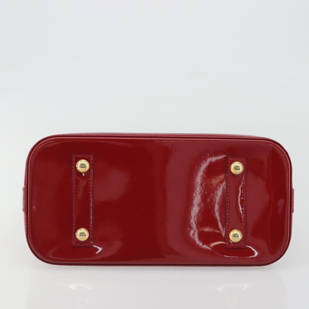 LOUIS VUITTON Monogram Vernis Alma PM Bag Rose Andian M91770 LV Auth 194781V