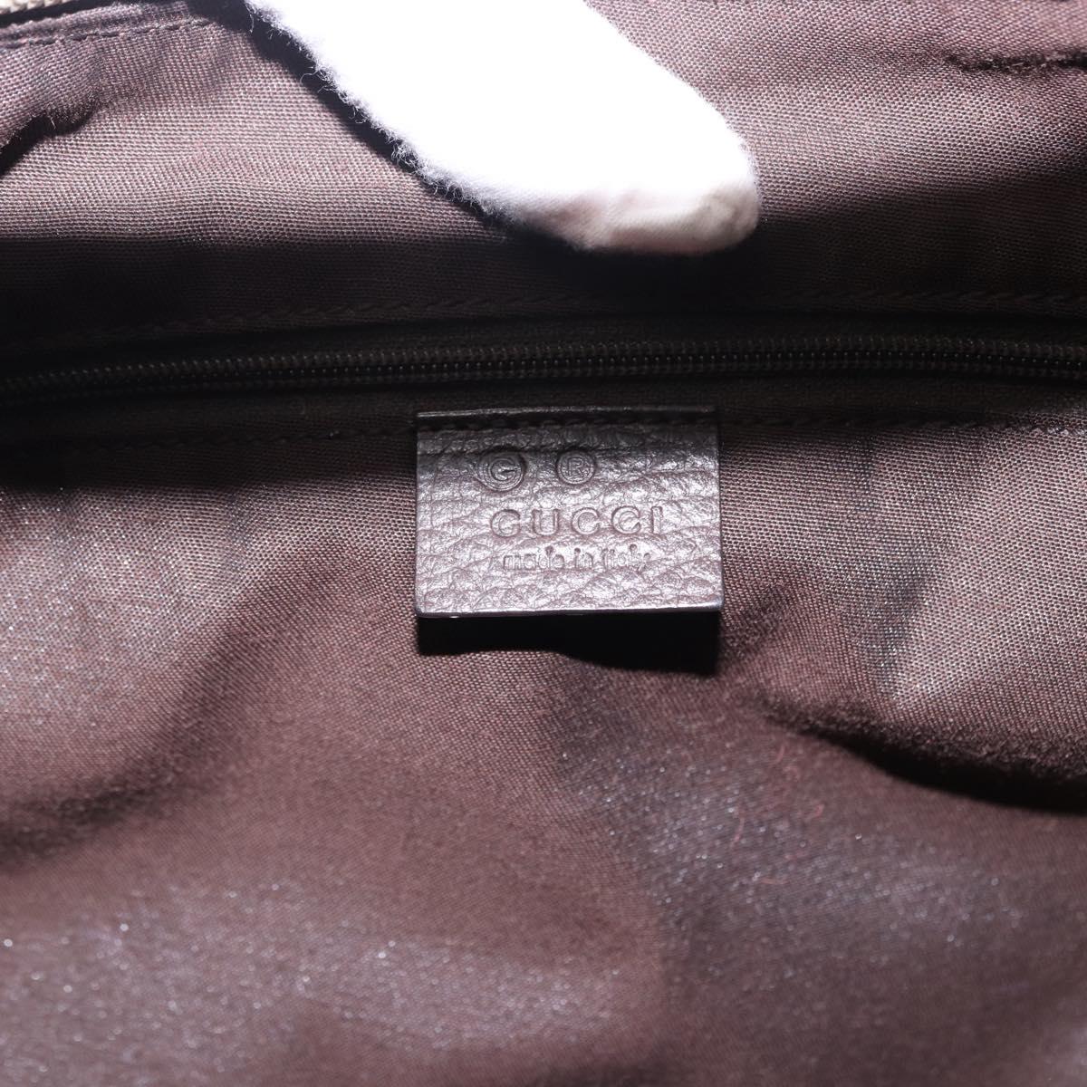 GUCCI GG Crystal Abbey Bag Coated Canvas Outlet Beige Gold 272380 Auth 194842V