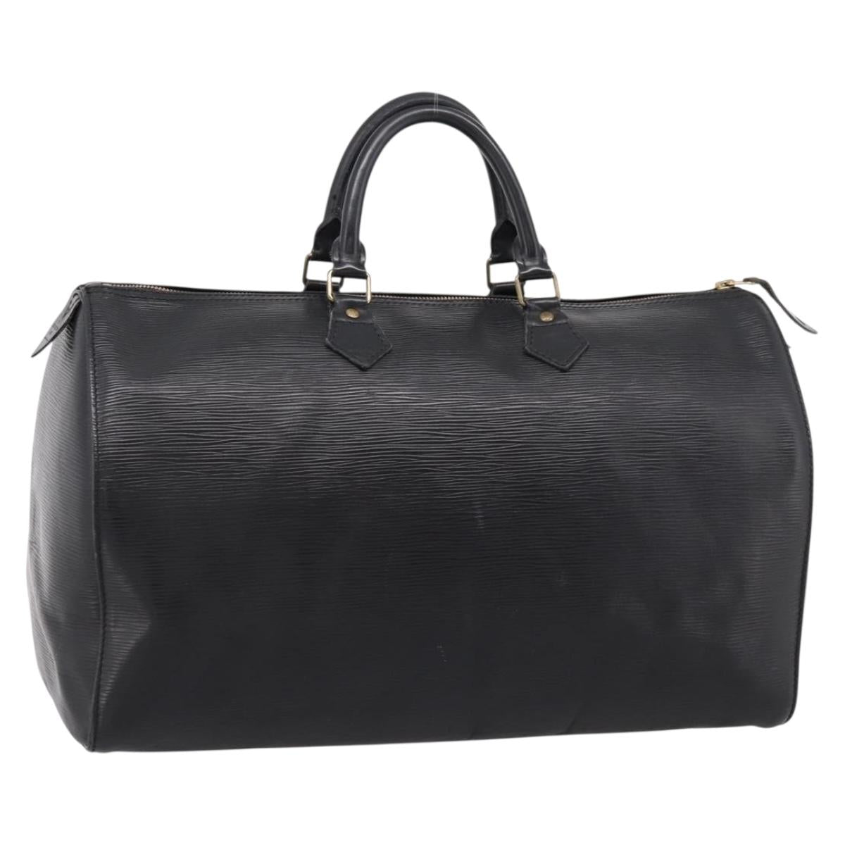 LOUIS VUITTON Epi Speedy 40 Hand Bag Black M42982 LV Auth 194868