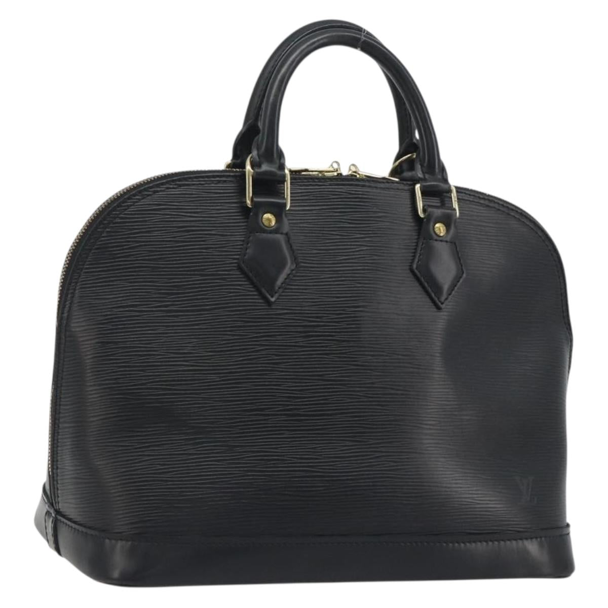 LOUIS VUITTON Epi Alma Hand Bag Noir Black M52142 LV Auth 194869V