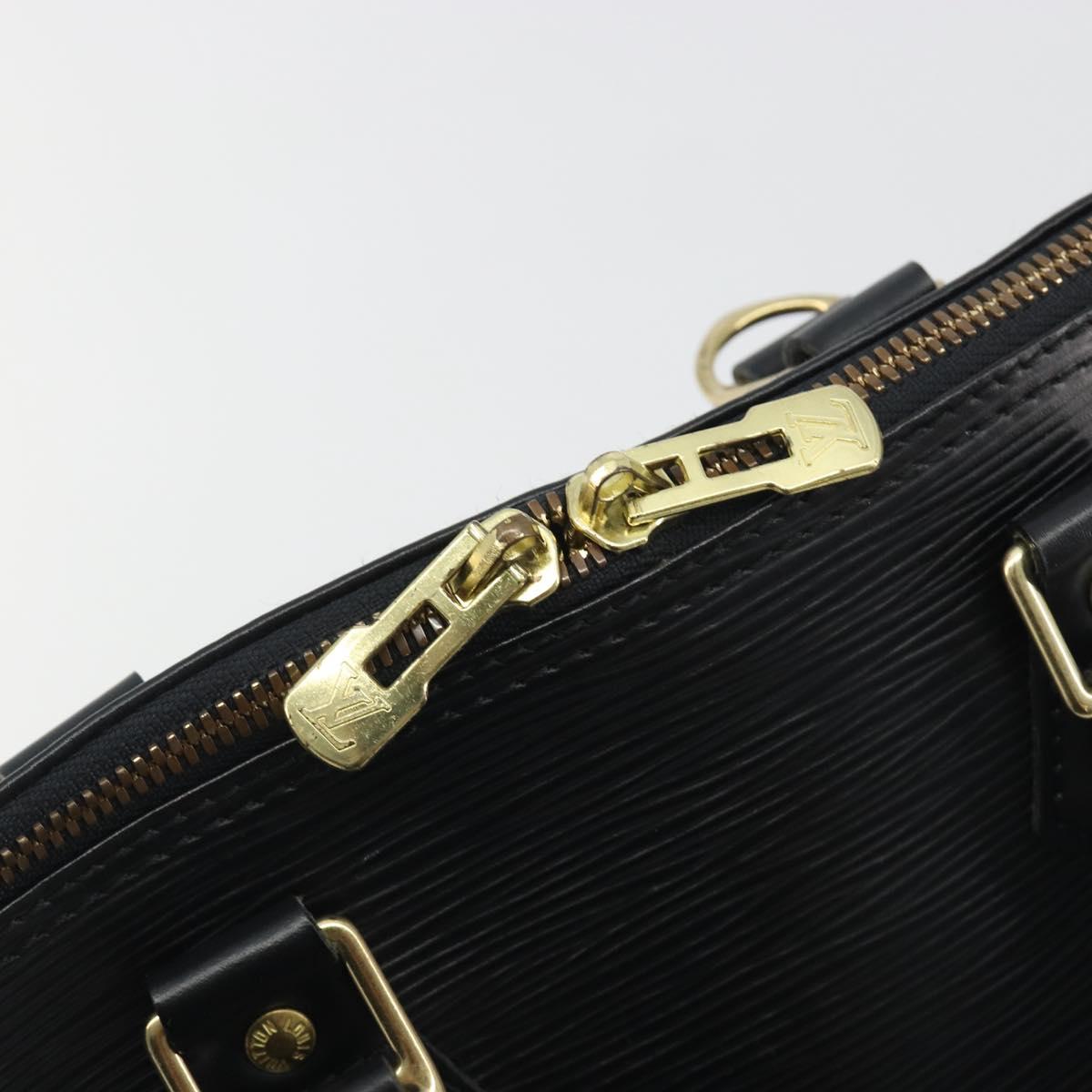 LOUIS VUITTON Epi Alma Hand Bag Noir Black M52142 LV Auth 194869V