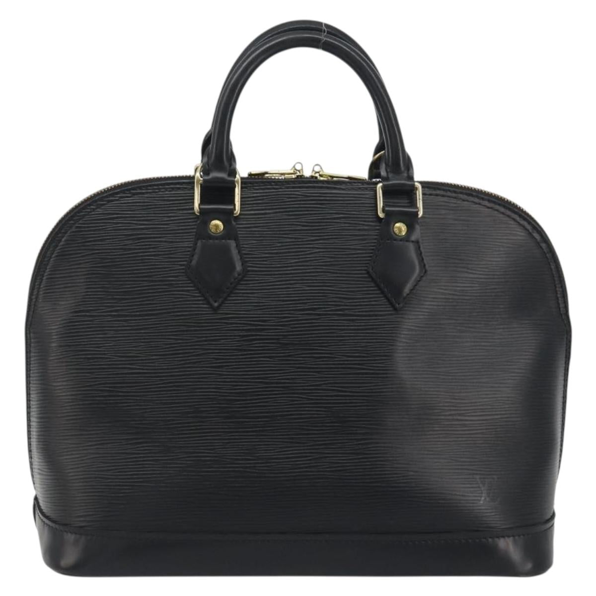 LOUIS VUITTON Epi Alma Hand Bag Noir Black M52142 LV Auth 194869V