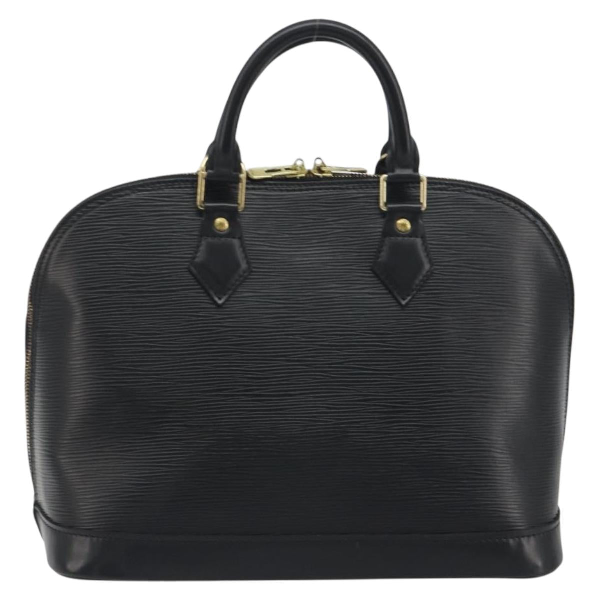LOUIS VUITTON Epi Alma Hand Bag Noir Black M52142 LV Auth 194869V