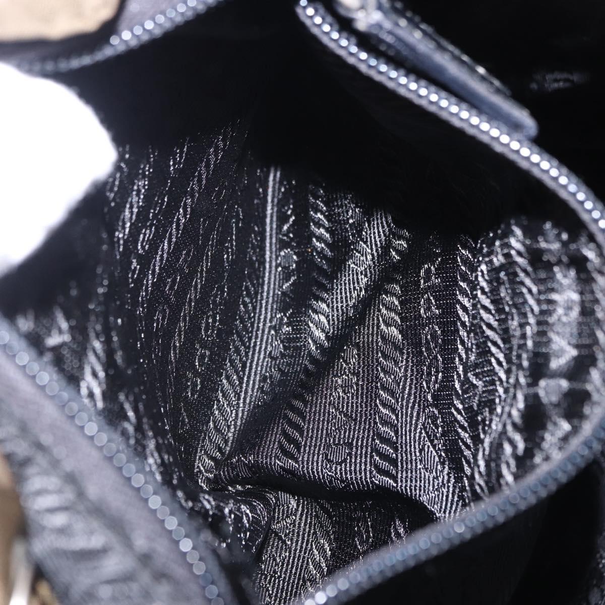PRADA Backpack Nylon Khaki Silver Auth 194873A