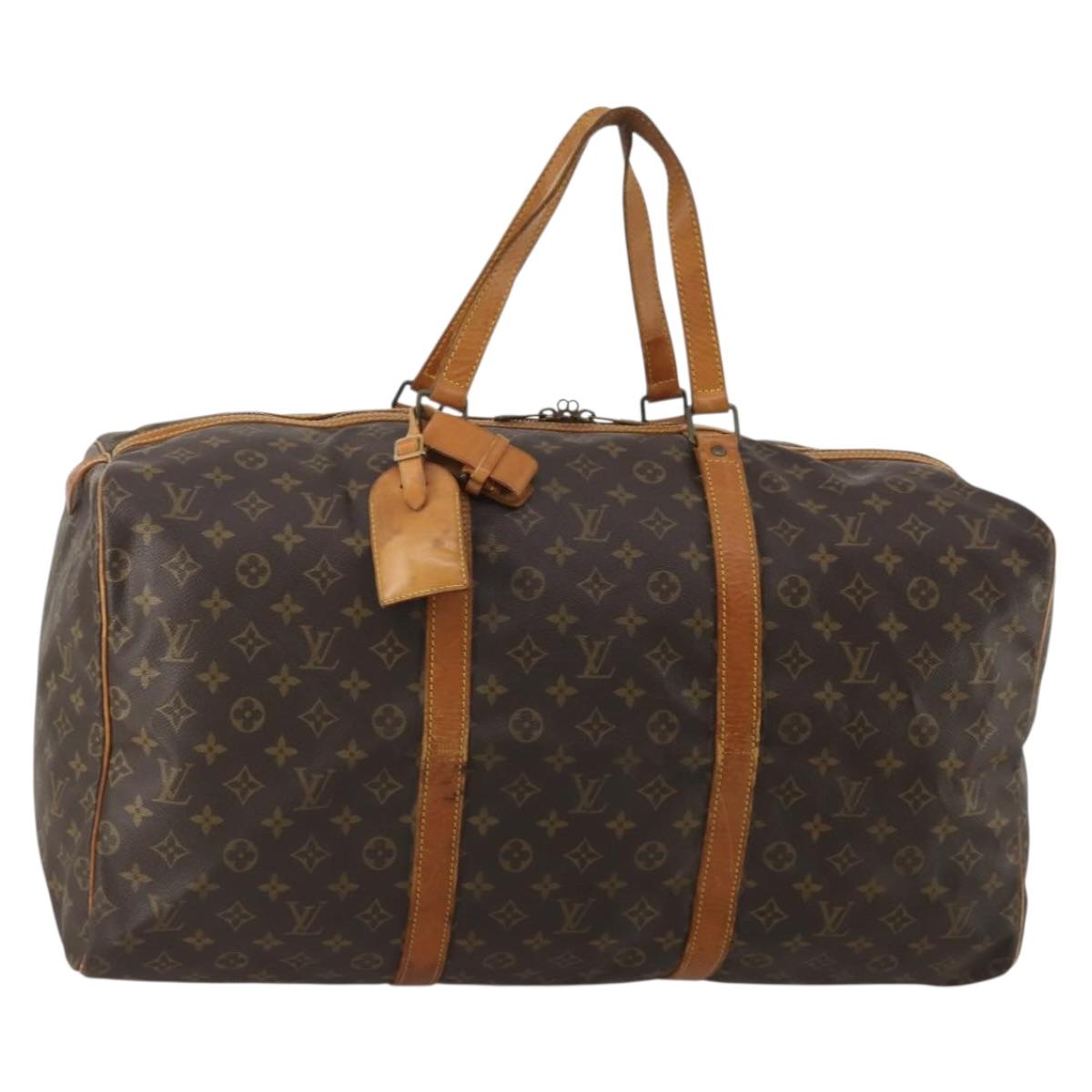 LOUIS VUITTON Monogram Sac Souple 55 Boston Bag M41622 LV Auth 194874