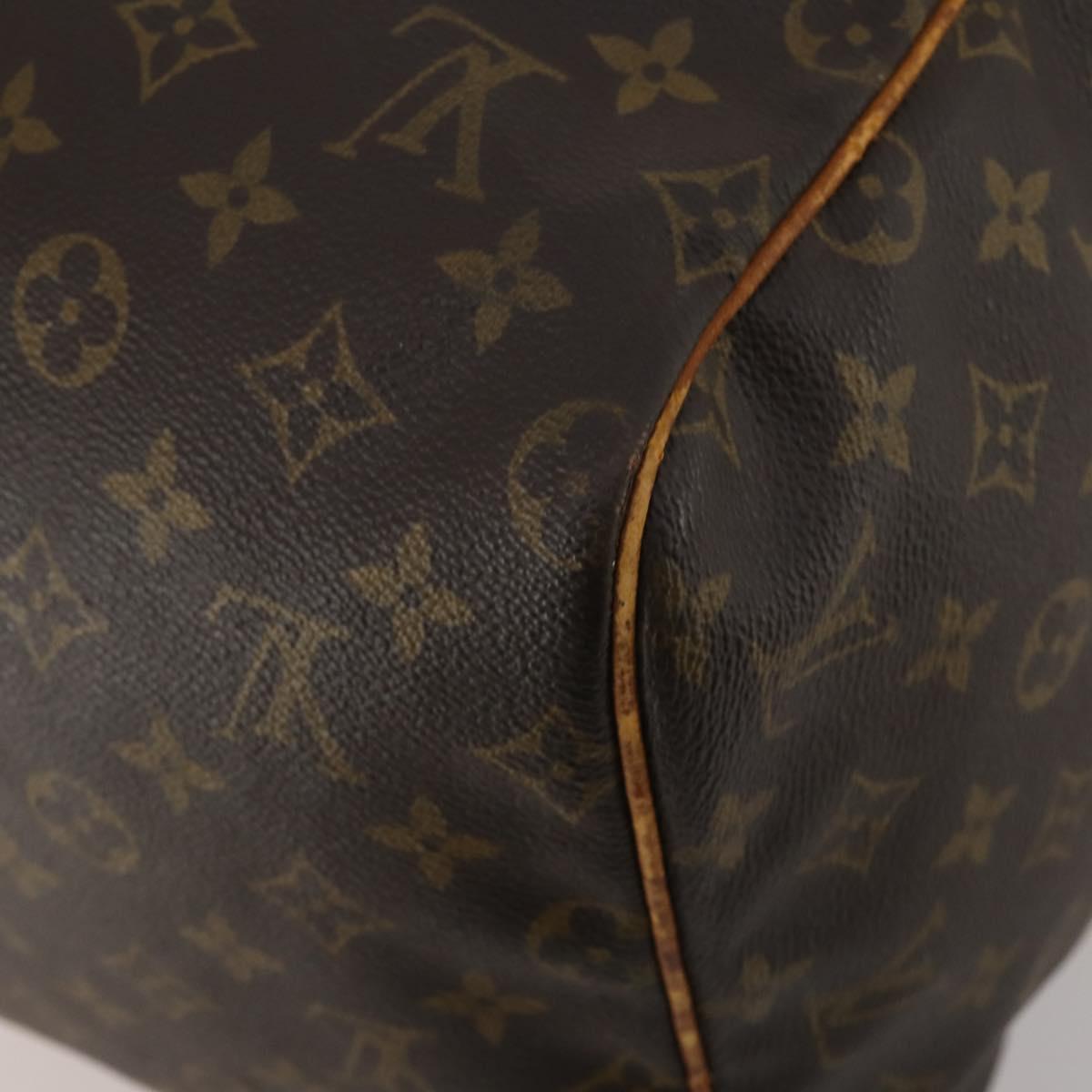 LOUIS VUITTON Monogram Sac Souple 55 Boston Bag M41622 LV Auth 194874