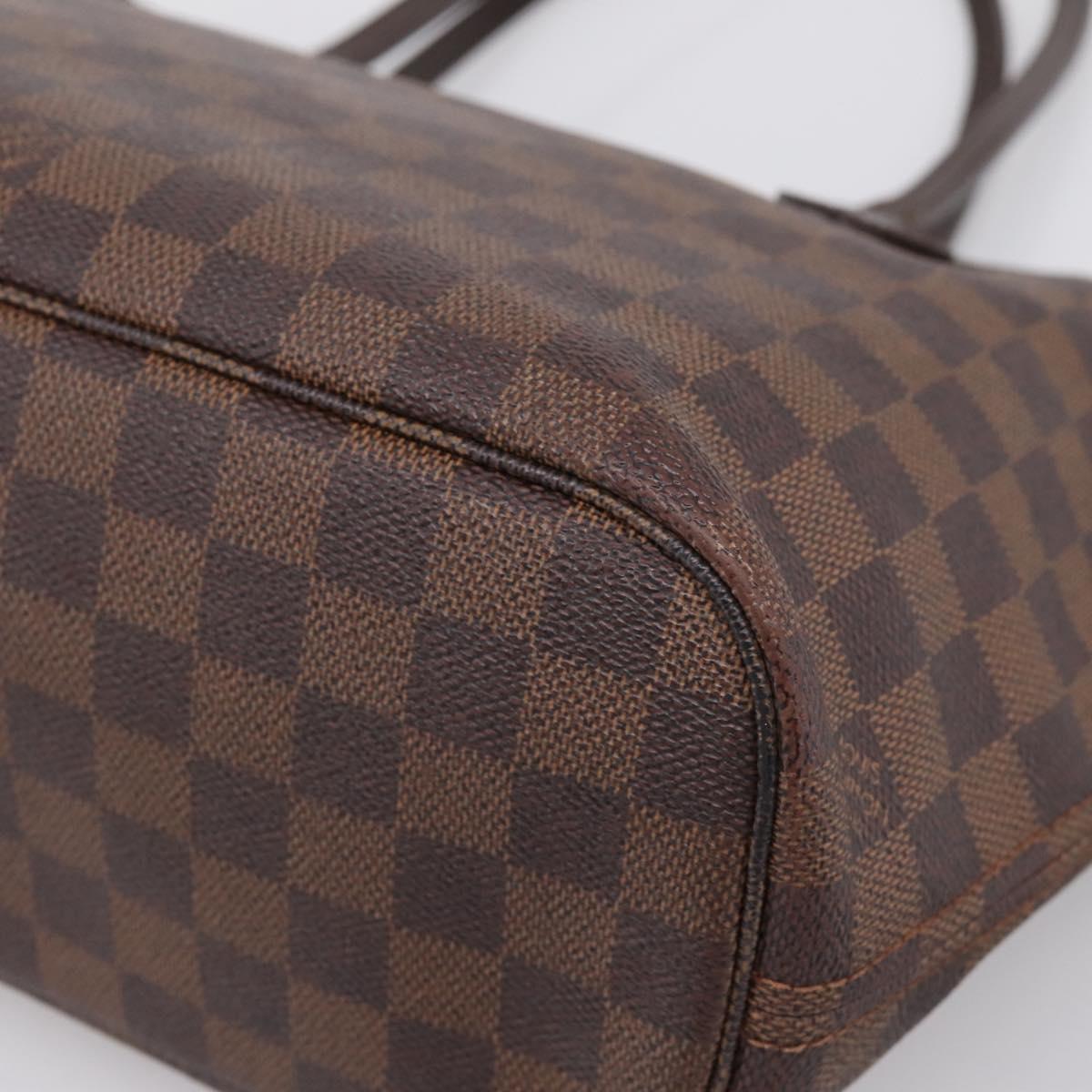 LOUIS VUITTON Damier Ebene Neverfull PM Tote Bag N51109 LV Auth 194884A