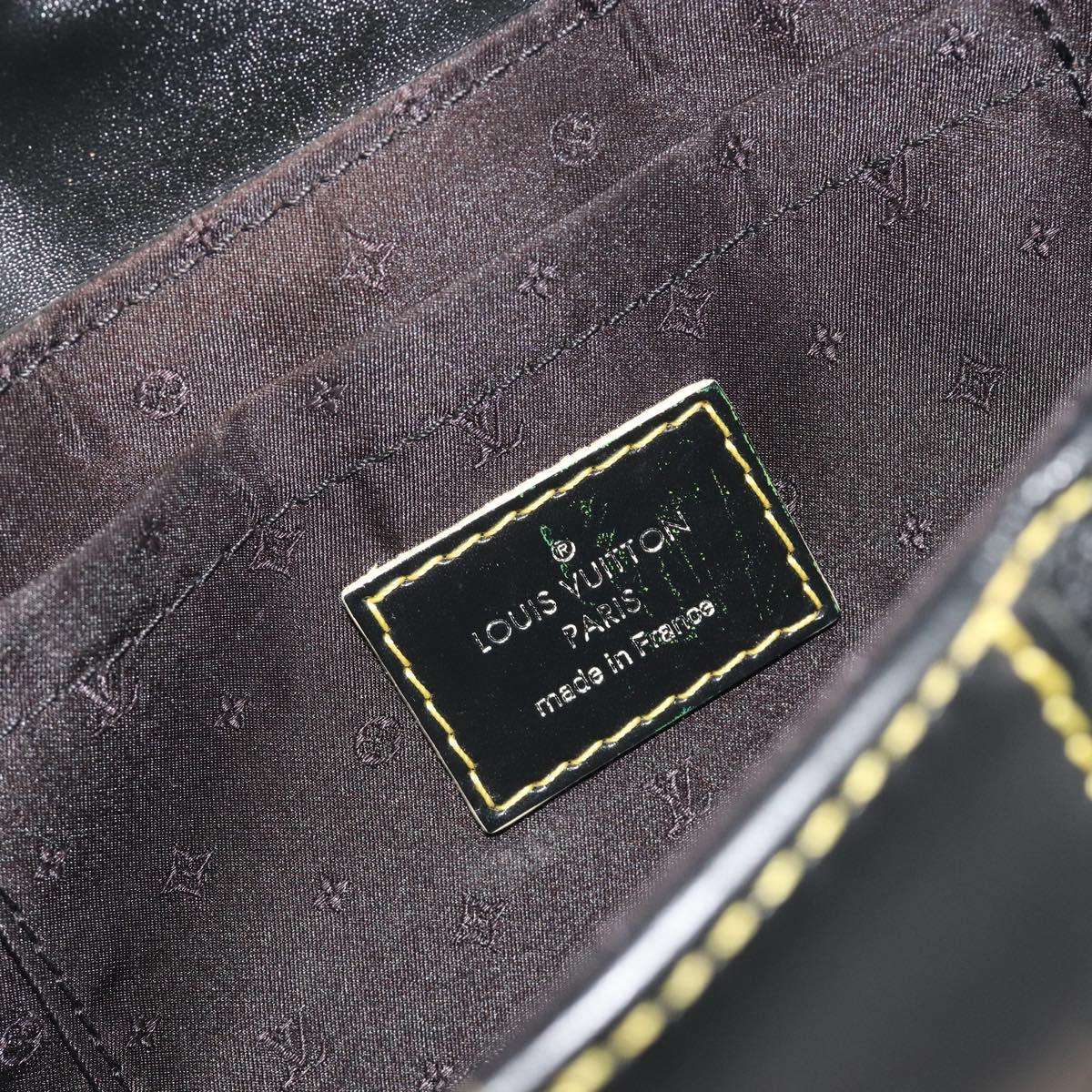 LOUIS VUITTON Suhari Precieux Shoulder Bag Leather Black M91776 Auth 194886SAV