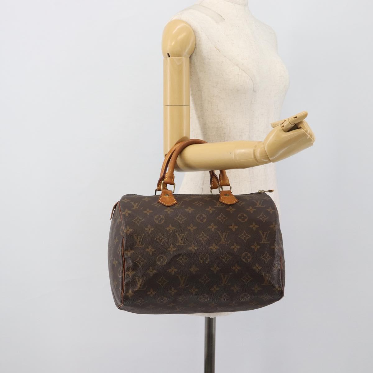 LOUIS VUITTON Monogram Speedy 30 Hand Bag M41526 LV Auth 194889