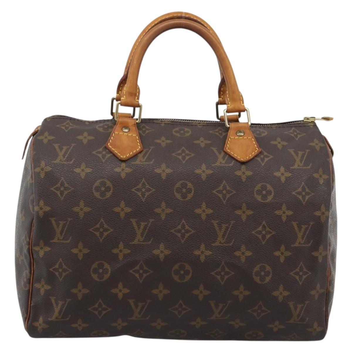 LOUIS VUITTON Monogram Speedy 30 Hand Bag M41526 LV Auth 194889