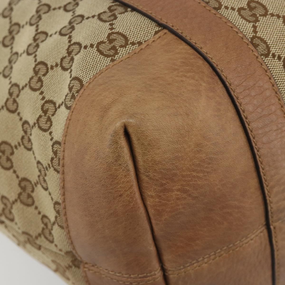 GUCCI GG Canvas Miss GG Tote Bag Beige Silver 336756 Auth 194896V