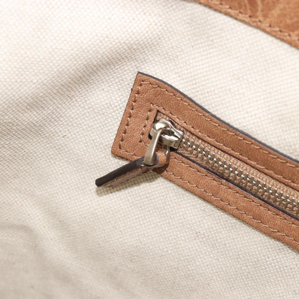GUCCI GG Canvas Miss GG Tote Bag Beige Silver 336756 Auth 194896V