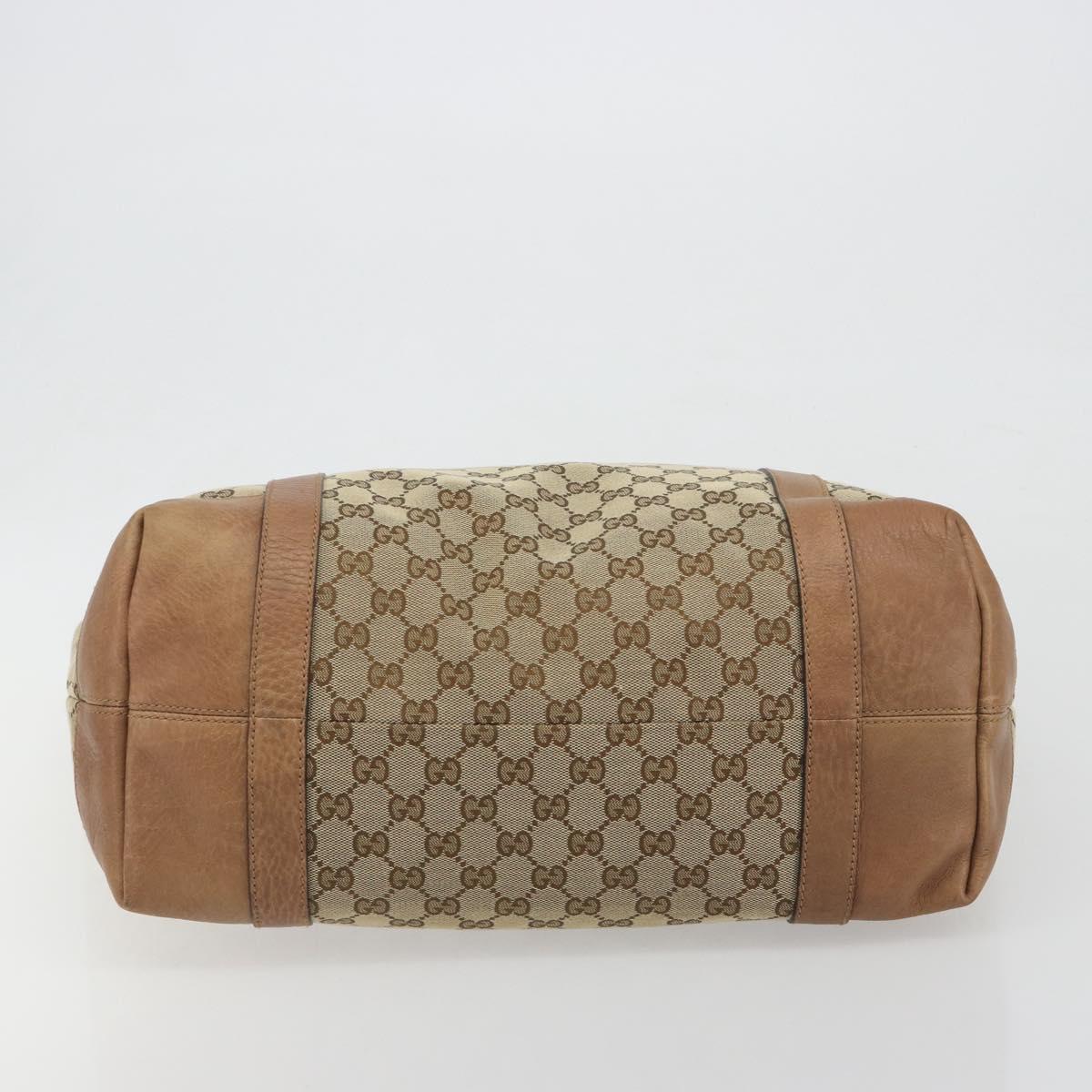 GUCCI GG Canvas Miss GG Tote Bag Beige Silver 336756 Auth 194896V