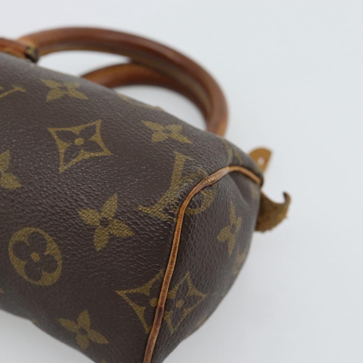 LOUIS VUITTON Monogram Mini Speedy Hand Bag M41534 LV Auth 194903