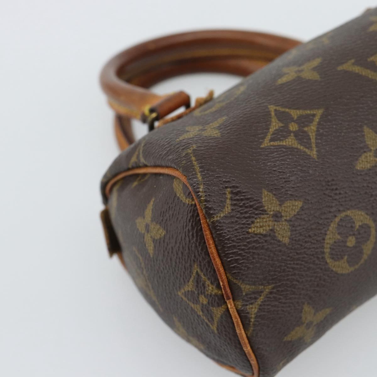 LOUIS VUITTON Monogram Mini Speedy Hand Bag M41534 LV Auth 194903