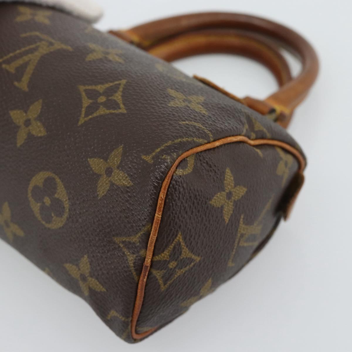 LOUIS VUITTON Monogram Mini Speedy Hand Bag M41534 LV Auth 194903
