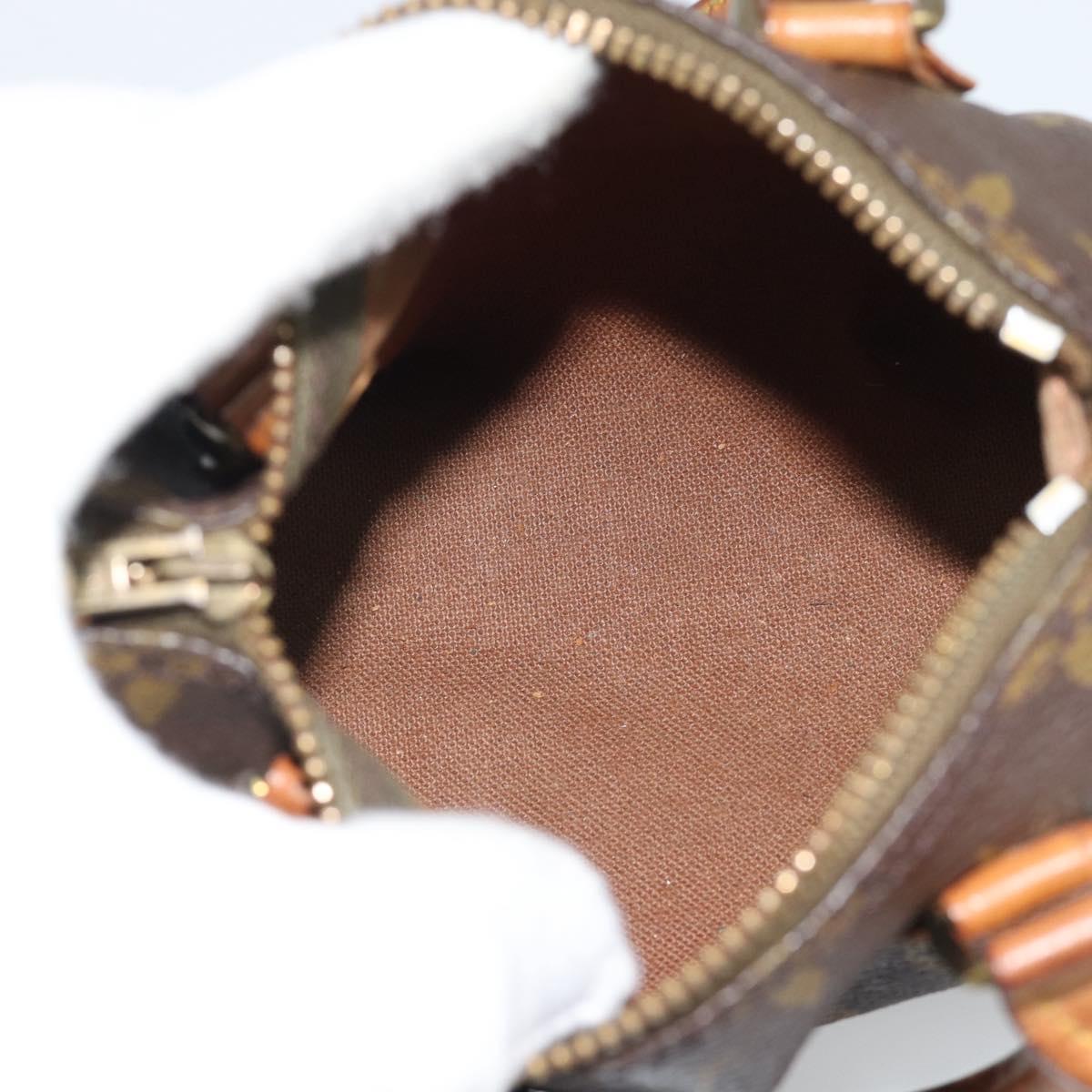 LOUIS VUITTON Monogram Mini Speedy Hand Bag M41534 LV Auth 194903