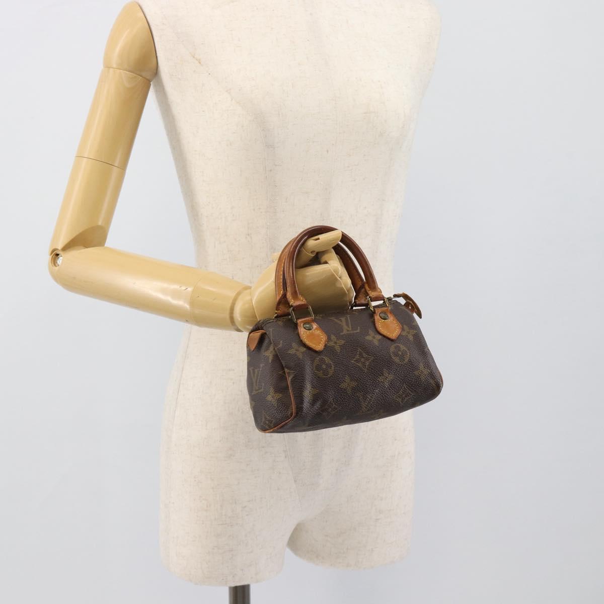 LOUIS VUITTON Monogram Mini Speedy Hand Bag M41534 LV Auth 194903