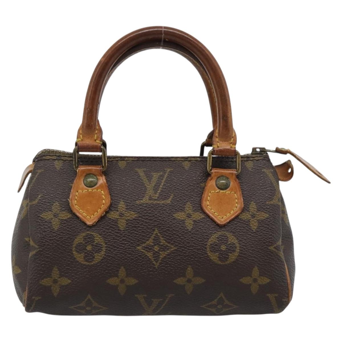 LOUIS VUITTON Monogram Mini Speedy Hand Bag M41534 LV Auth 194903