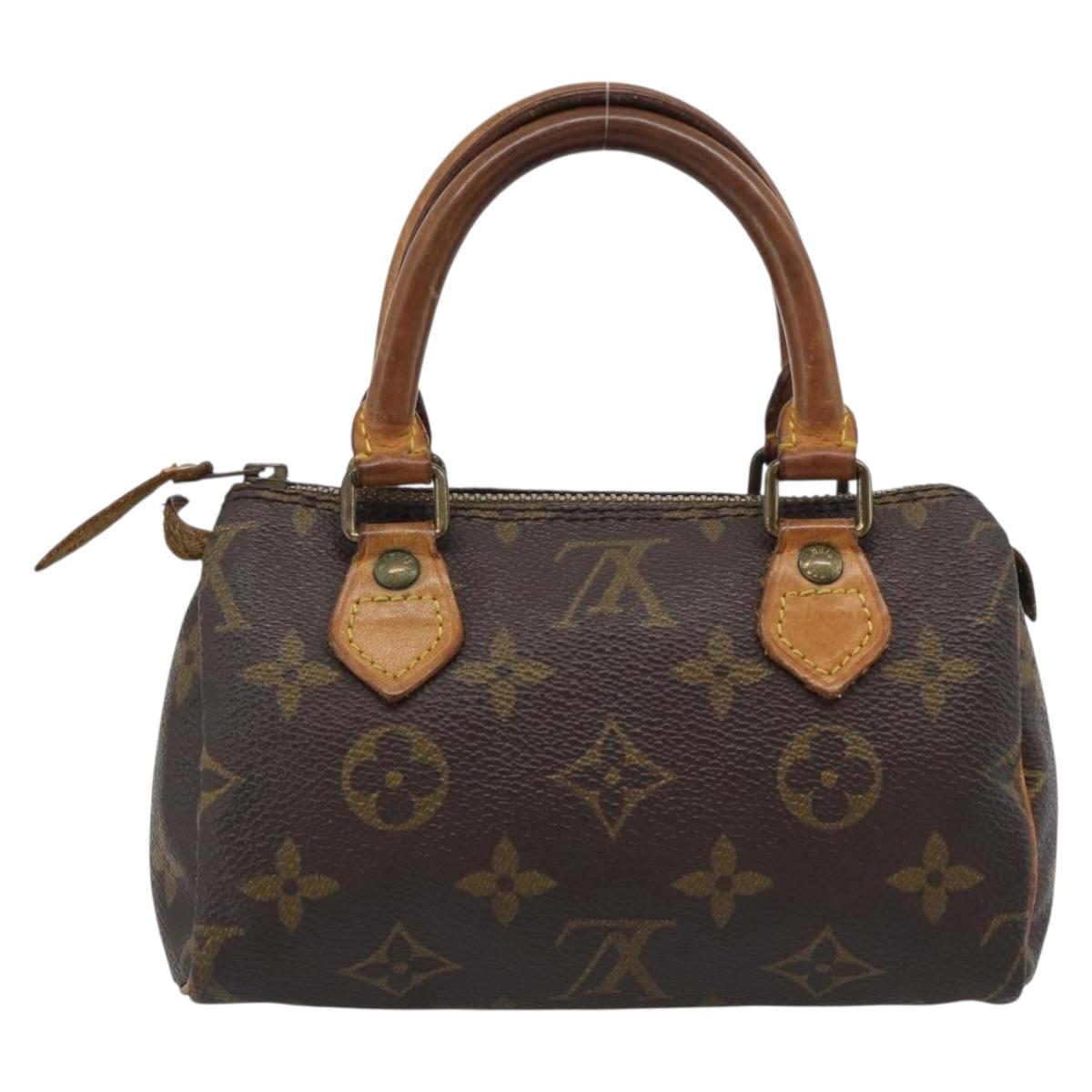 LOUIS VUITTON Monogram Mini Speedy Hand Bag M41534 LV Auth 194903