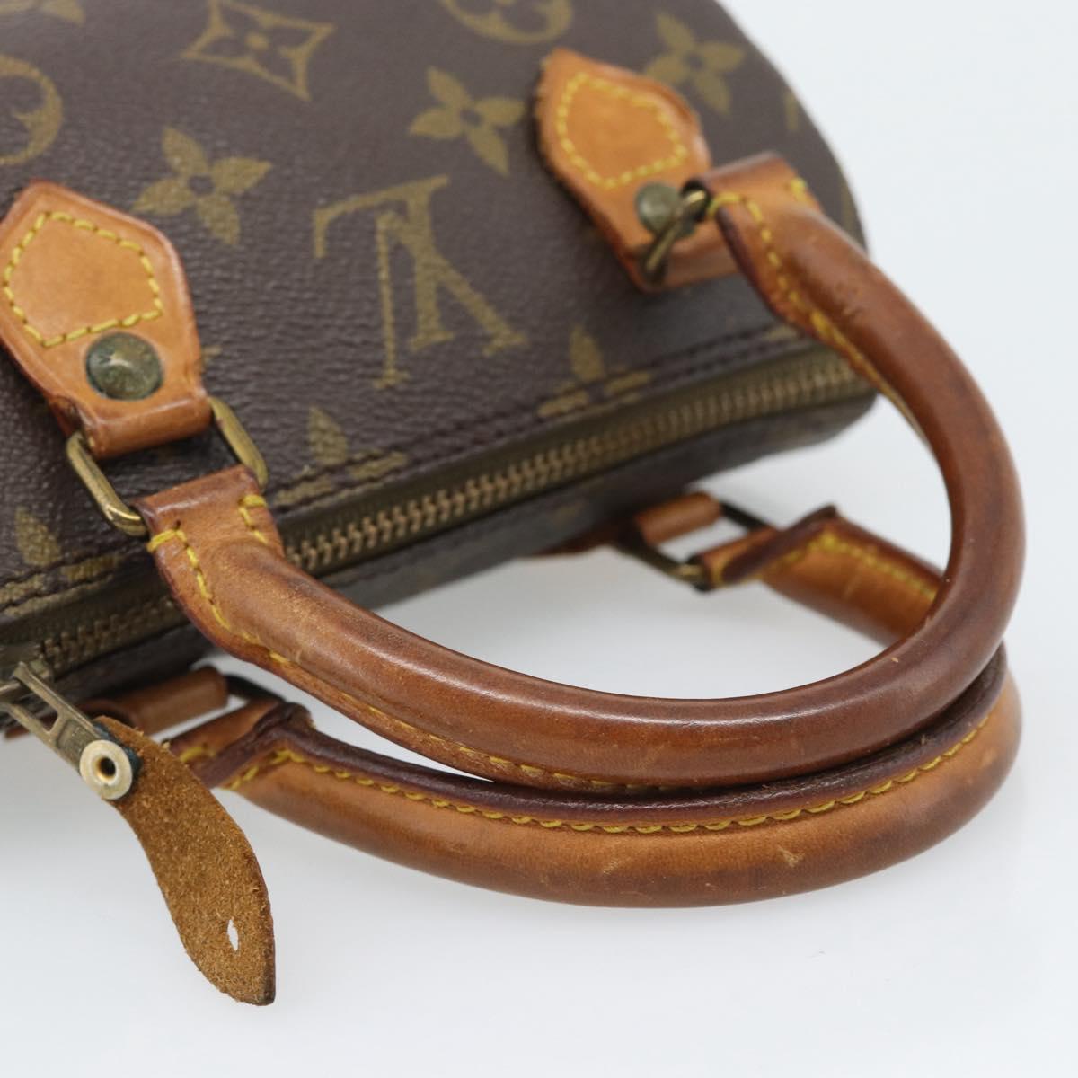 LOUIS VUITTON Monogram Mini Speedy Hand Bag M41534 LV Auth 194903
