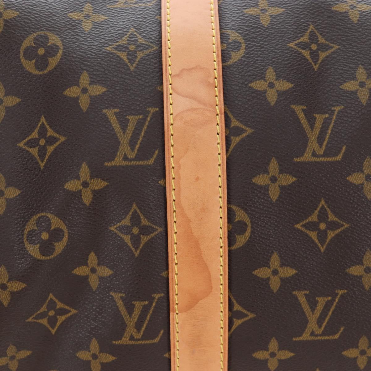 LOUIS VUITTON Monogram Keepall Bandouliere 50 Boston Bag M41416 LV Auth 194904V