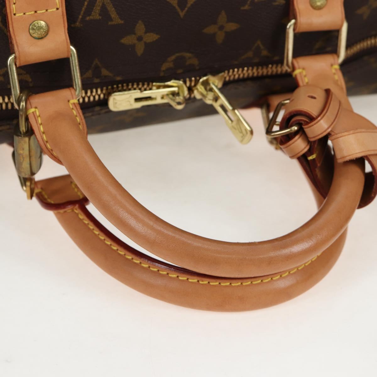 LOUIS VUITTON Monogram Keepall Bandouliere 50 Boston Bag M41416 LV Auth 194904V