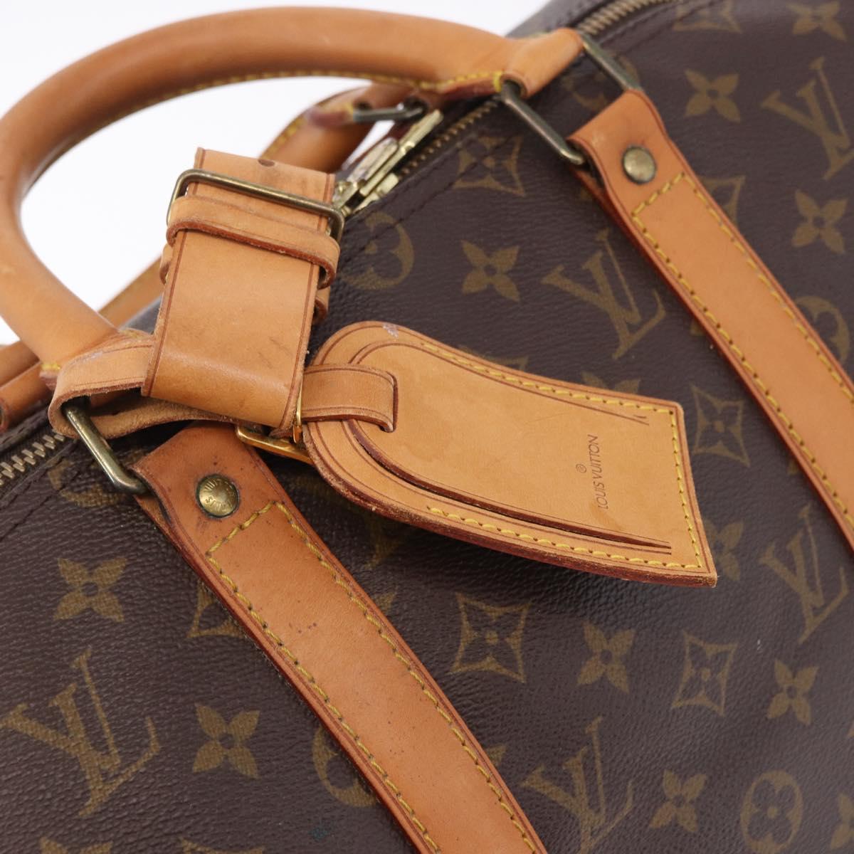 LOUIS VUITTON Monogram Keepall 50 Boston Bag M41426 LV Auth 194908V