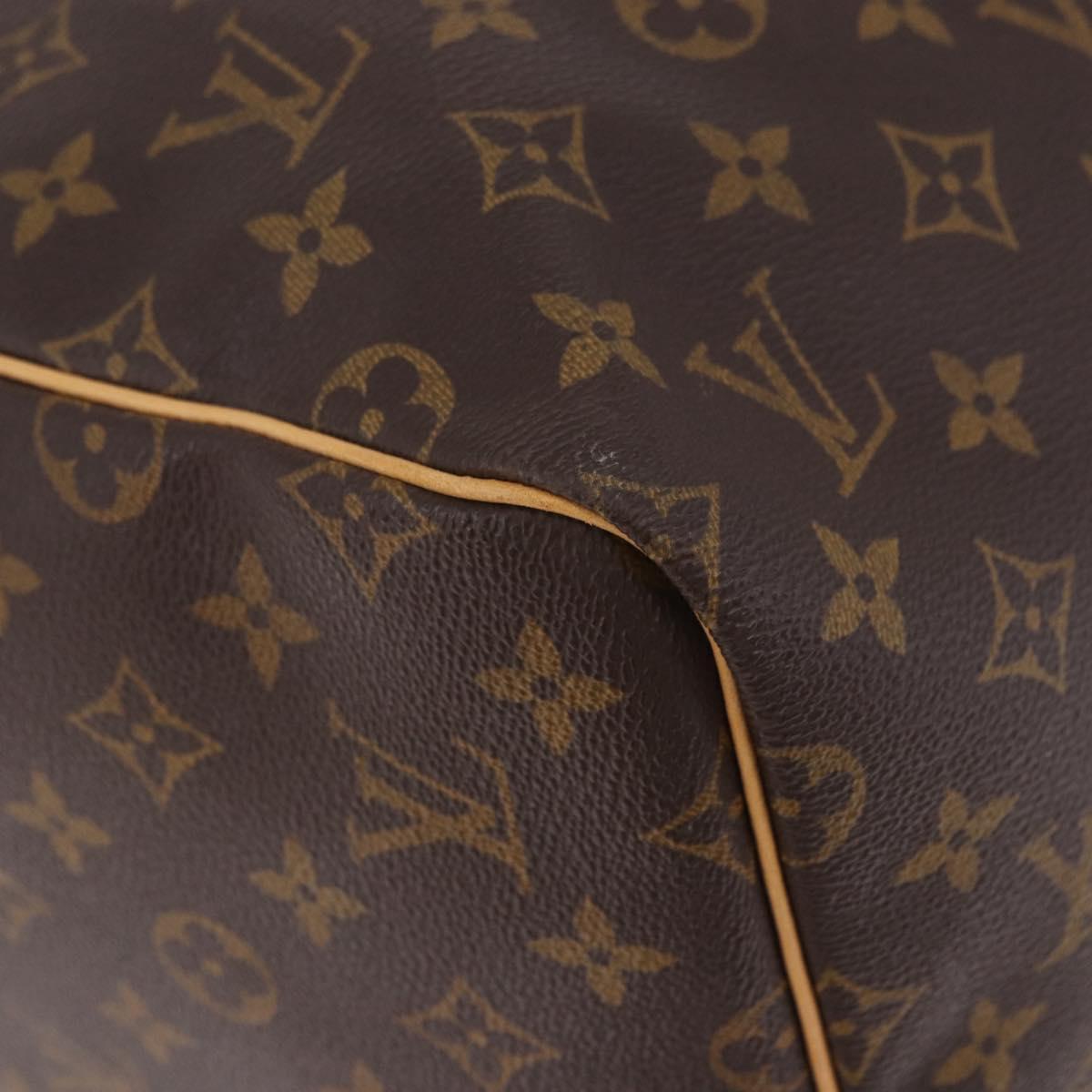 LOUIS VUITTON Monogram Keepall 55 Boston Bag M41424 LV Auth 194909SAV
