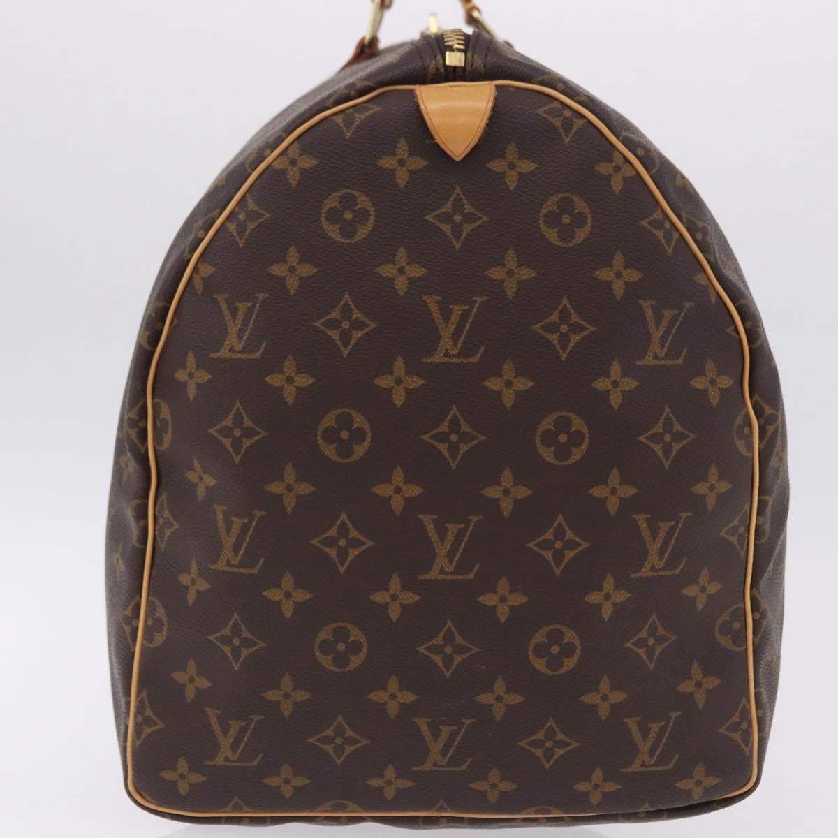 LOUIS VUITTON Monogram Keepall 55 Boston Bag M41424 LV Auth 194909SAV