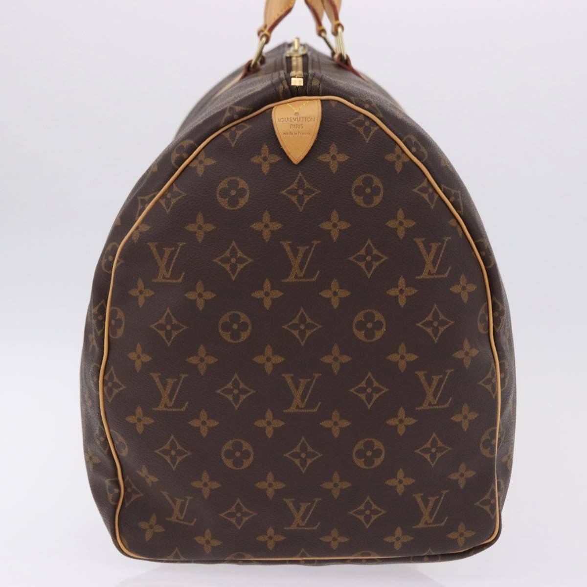 LOUIS VUITTON Monogram Keepall 55 Boston Bag M41424 LV Auth 194909SAV