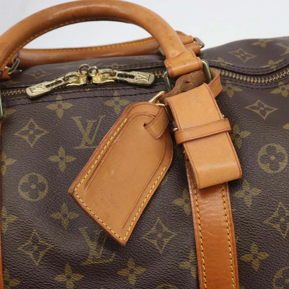 LOUIS VUITTON Monogram Keepall 60 Boston Bag M41422 LV Auth 194910A